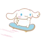CinnamorollSkateboarding emote for Discord