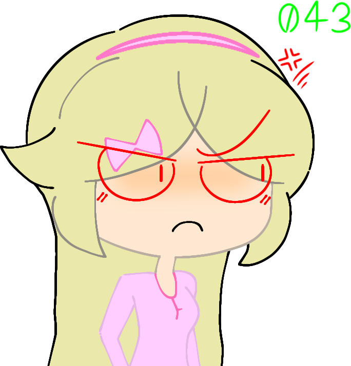 SusieBlushAnnoyed emote for Discord