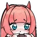 CubieShy emote for Discord