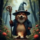 CUTEFUCKINGWIZARDDOGFAR emote for Discord