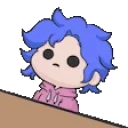 curlydeskslam emote for Discord