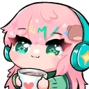 dreaemcomfysippinguntil emote for Discord