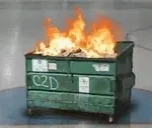 DUMPSTERFIRE emote for Discord