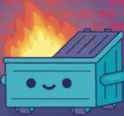 DumpsterFire emote for Discord