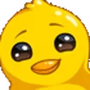Duckieeyebrows animated emote for Discord, Twitch and Slack