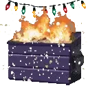 DumpsterFire emote for Discord