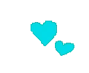 cyanHeartPop emote for Discord