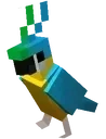 CyanParrotParty emote for Discord