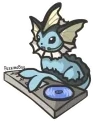 djvaporeon emote for Discord