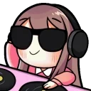 DJgirl emote for Discord