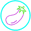 Eggplant emote for Discord