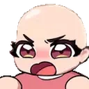 elisSlamBald emote for Discord
