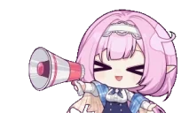 ElysiaMegaphone emote for Discord