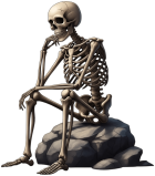 Thoughtfulskeleton emote for Discord