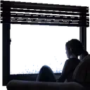 EllieWindowLook emote for Discord