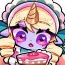 elleCake animated emote for Discord, Twitch and Slack