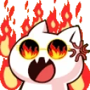 emotegatitofire emote for Discord