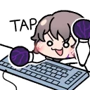 EnderhKeyboardSmashing2 emote for Discord