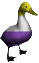 EnbyDuck emote for Discord