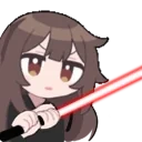elisRedSaber emote for Discord