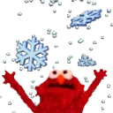 ElmoSnow emote for Discord