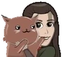 elisKittyHug emote for Discord