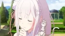 EmiliaShy emote for Discord