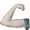 excitedLeftArm emote for Discord