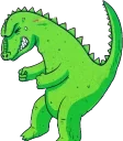 Fartzilla emote for Discord