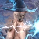 evilwizardcat emote for Discord