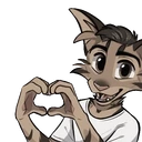 eveloneLove emote for Discord