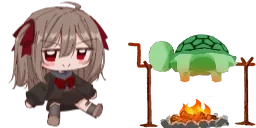 evilfumosittingverycomf emote for Discord