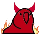 EvilBirb emote for Discord