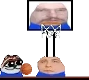 ewronDunksOnThorekIntoDiables emote for Discord