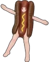 felWiggleHotdog emote for Discord