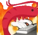 FIRESHRIMP emote for Discord
