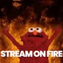 FireElmo emote for Discord