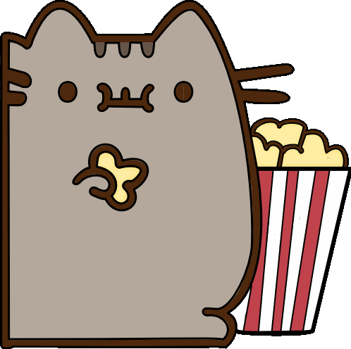 PusheenPopcorn emote for Discord
