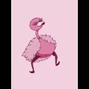 FlamingoWalking emote for Discord