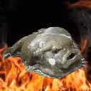 FlamingFishMoley emote for Discord