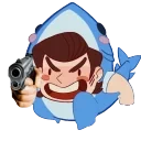 FoolishSharkGun emote for Discord