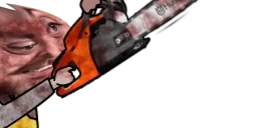 forsenGaChainsaw emote for Discord