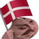 forsenDenmark emote for Discord