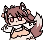 Foxplushykurukuru emote for Discord