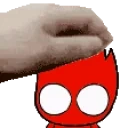 FireballHyperHeadpat emote for Discord