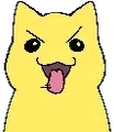 FreakyCatYellow emote for Discord
