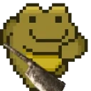 FrogOverencumbered emote for Discord
