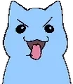 FreakyCatBlue emote for Discord