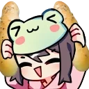 FroggyBreadsticksDance emote for Discord
