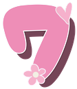 Pink_seven_heart_flower emote for Discord